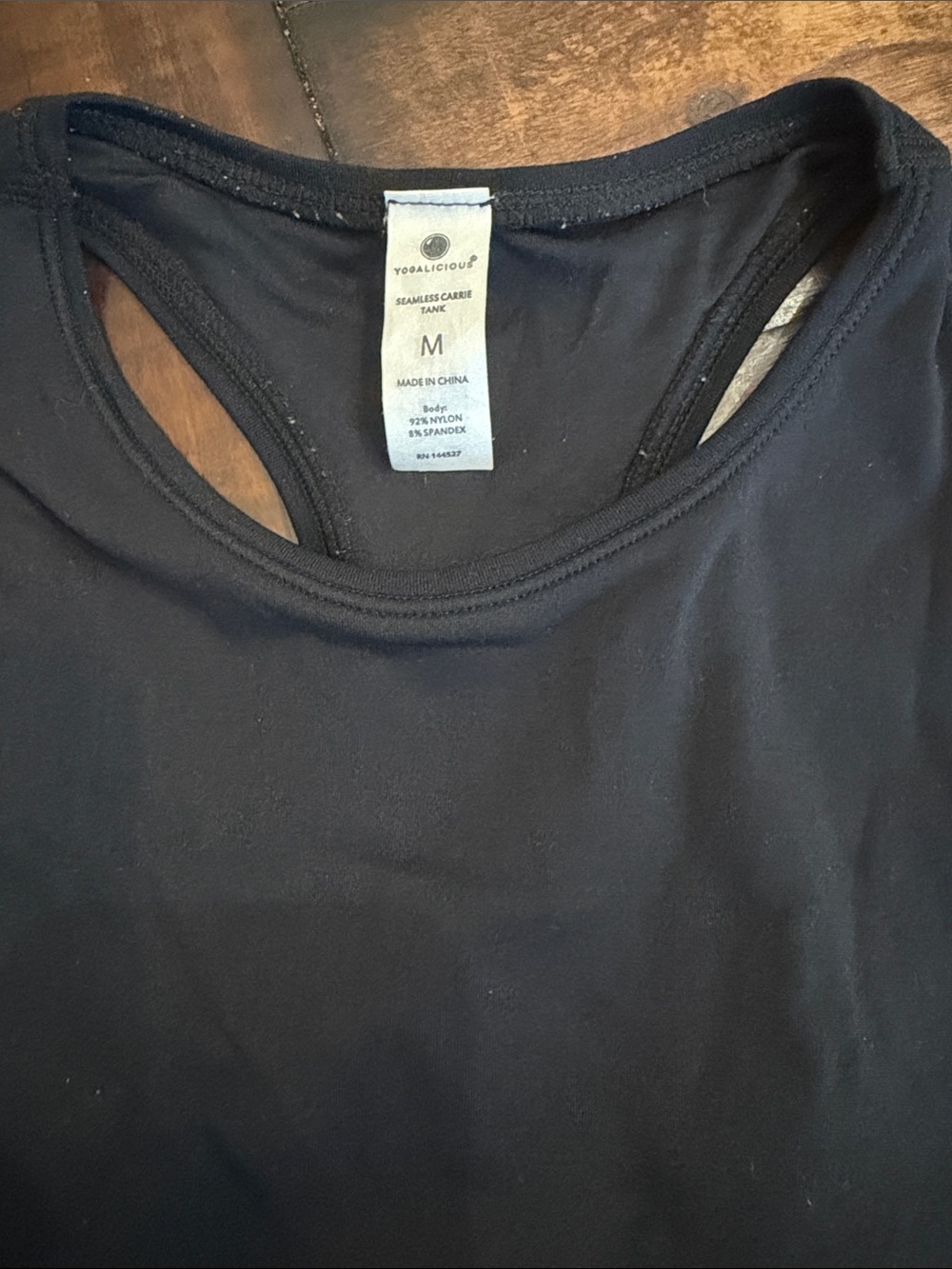Yogalicious Seamless Racerback Tank Top - Black